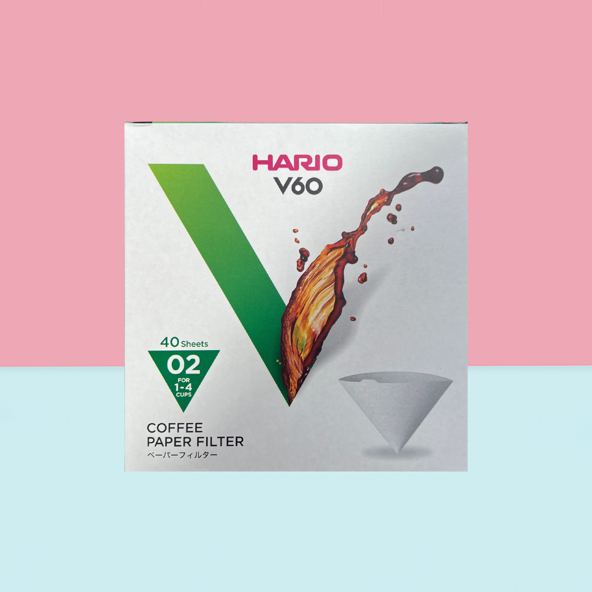 White V60 Paper Filters, 40 Pack